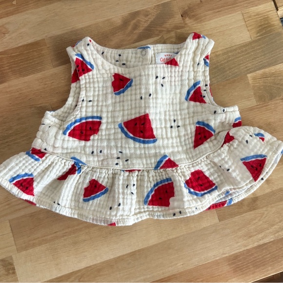 Cat & Jack Other - Cat & Jack Watermelon Print Kids Top - Red and White